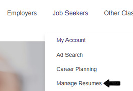 Manage Resume