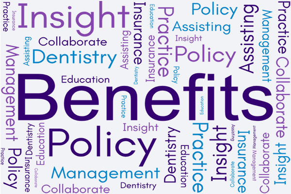 Dental Practice & Benefits Committee word cloud