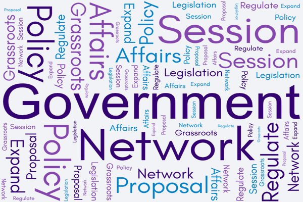 Government Affairs Committee word cloud